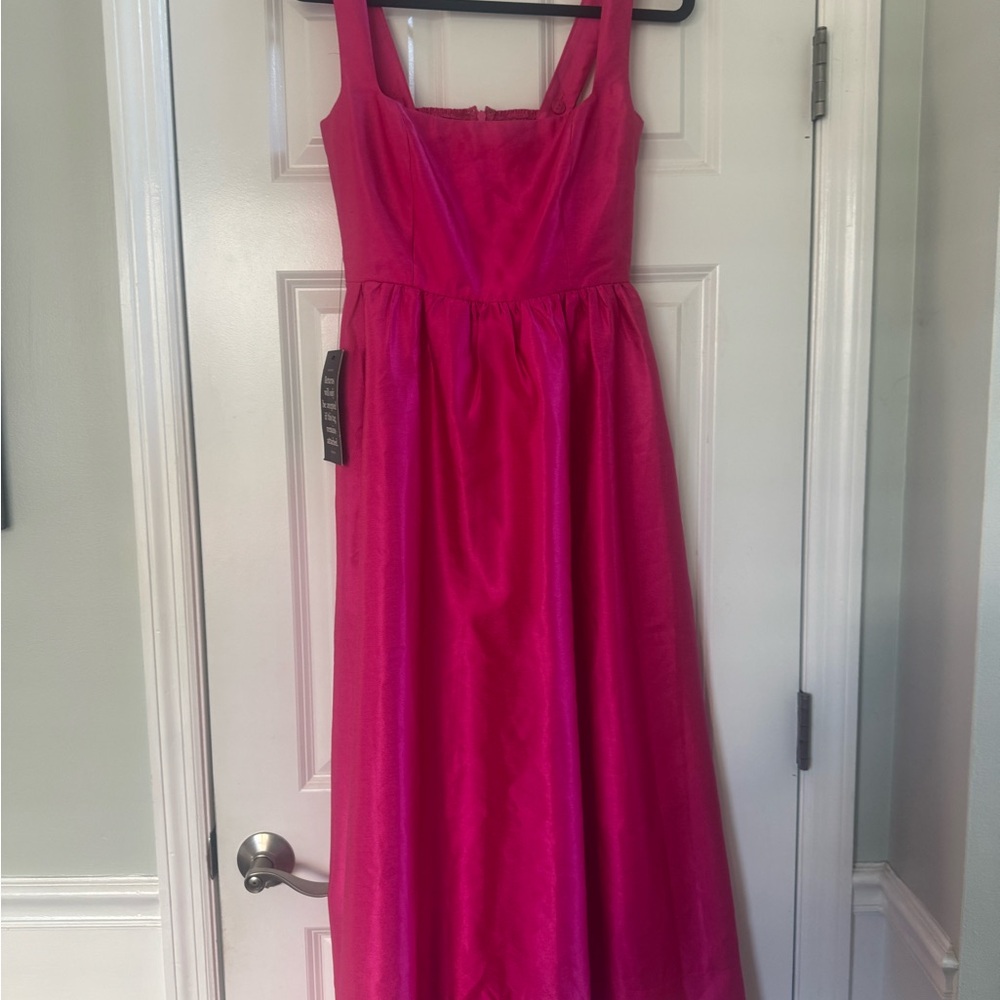 Tuckernuck Dupioni Esme Dress Pink NWT - Picture 4 of 5